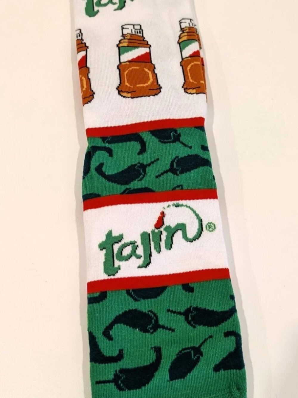 Odd Sox Tajin Clásico Seasoning Chili Peppers Crew Socks 2 Pack Mens Size 6-12